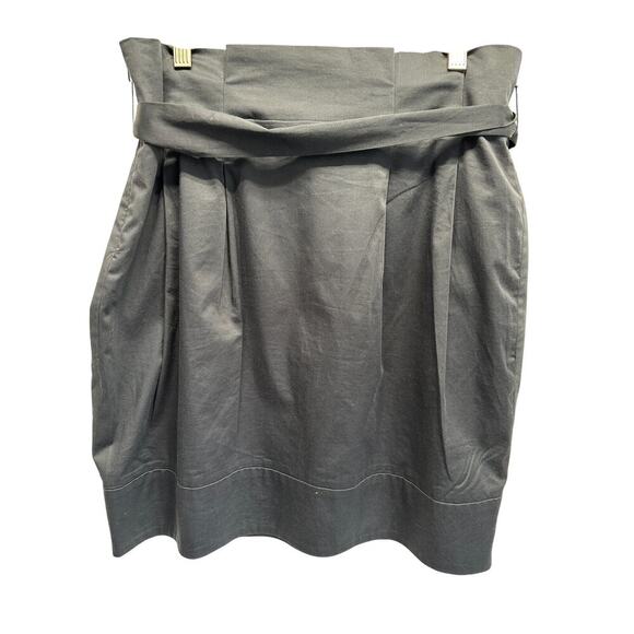 BCBGMaxazria STELLA High Pleated Waist Black Skirt Pockets Emo Goth Coquette - Picture 7 of 12